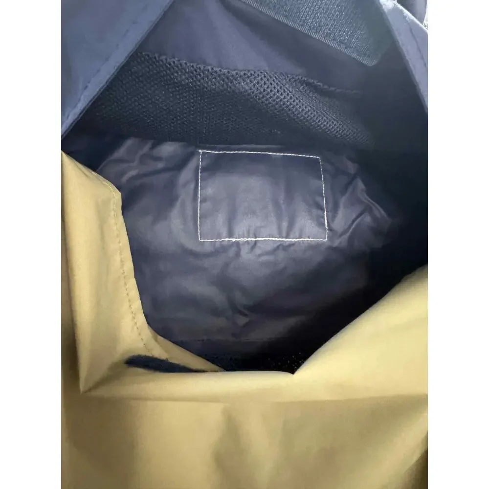 Penfield Navy/Tan Two-Tone Hooded Rain Jacket - Medium - Good Used